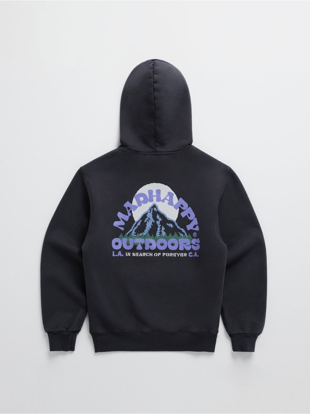 Madhappy Outdoors Fleece Hoodie in Inky Size Medium